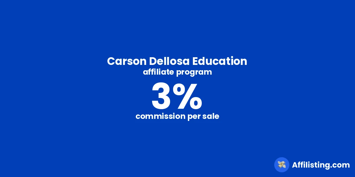 Carson Dellosa Education affiliate program