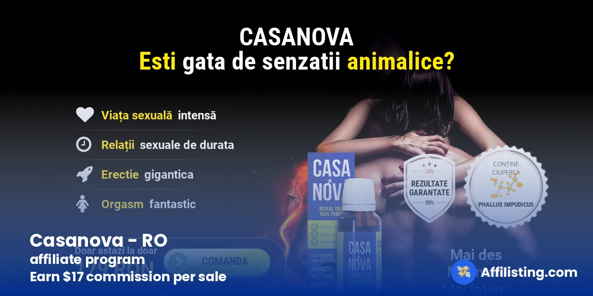 Casanova - RO affiliate program