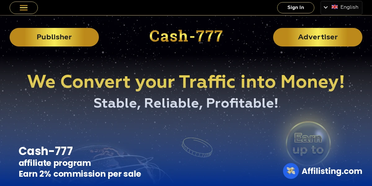 Cash-777 affiliate program