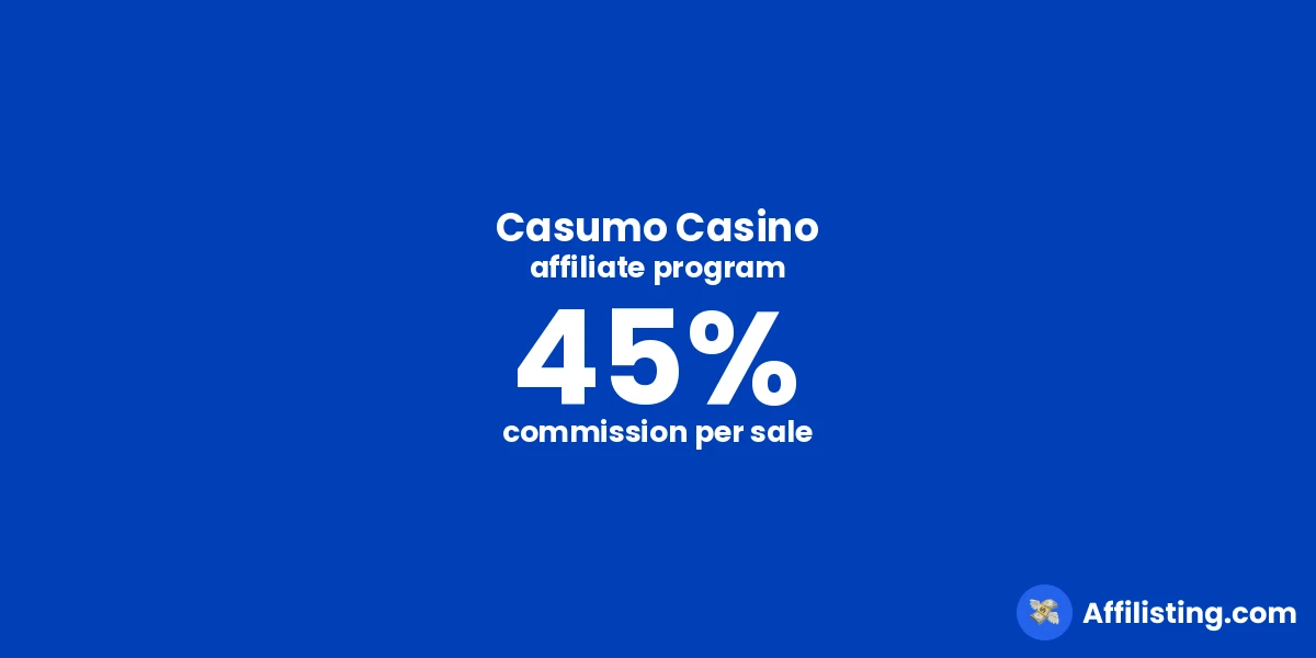 Casumo Casino affiliate program