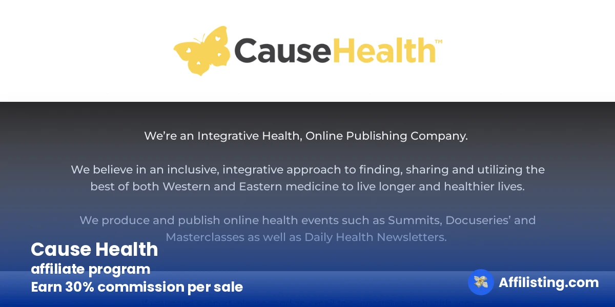 Cause Health affiliate program