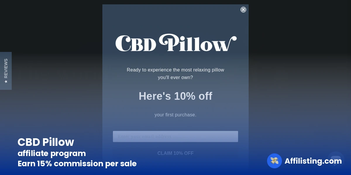 CBD Pillow affiliate program