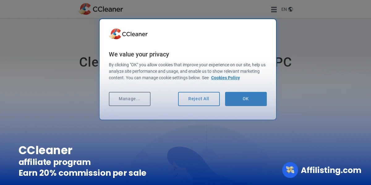 CCleaner affiliate program
