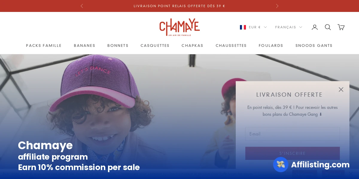 Chamaye affiliate program