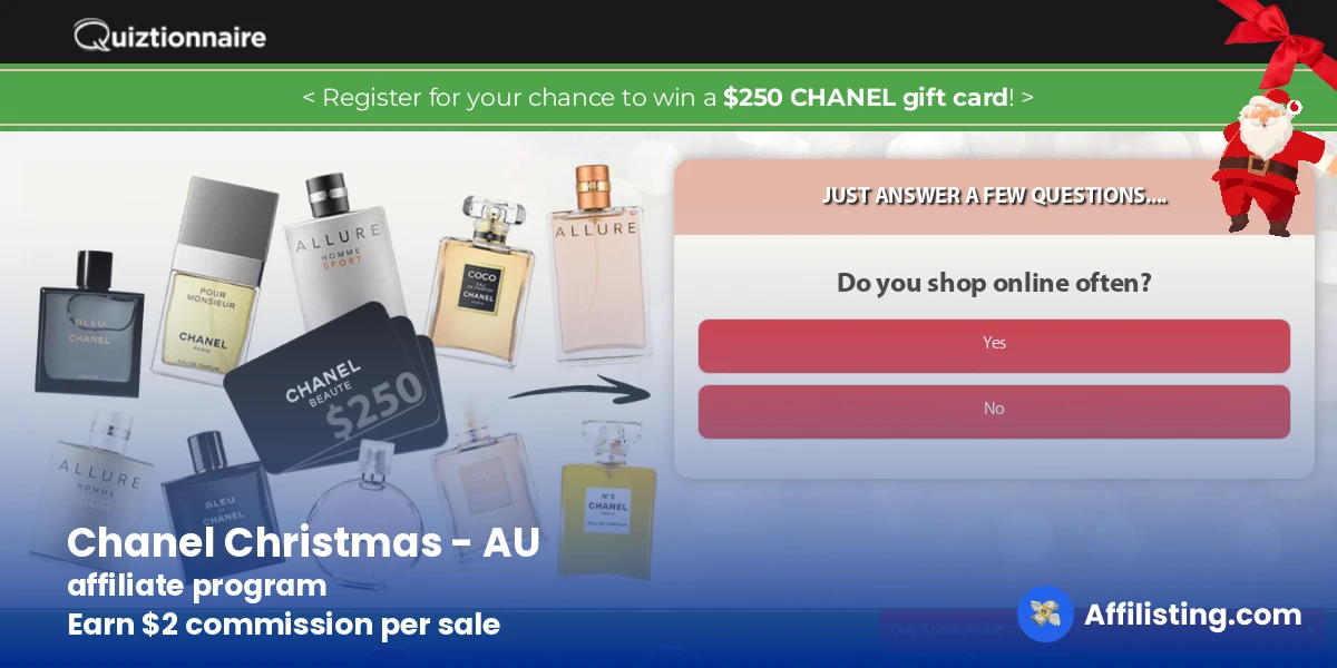 Chanel Christmas - AU affiliate program