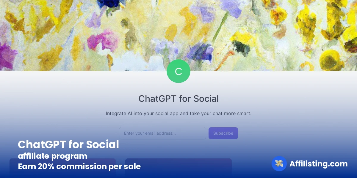 ChatGPT for Social affiliate program