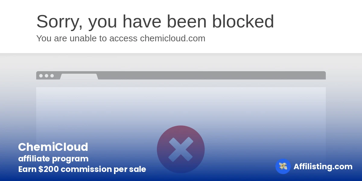 ChemiCloud affiliate program