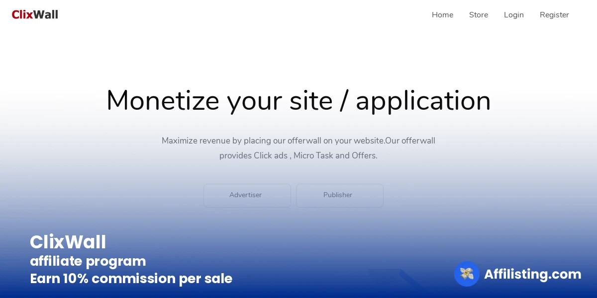ClixWall affiliate program