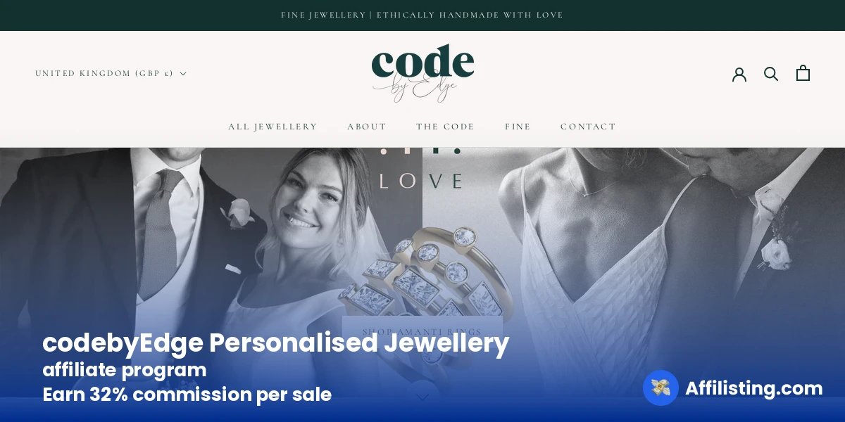 codebyEdge Personalised Jewellery affiliate program