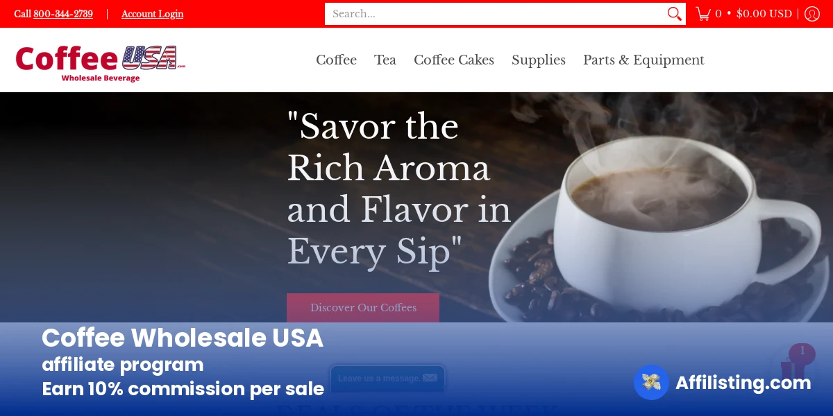Coffee Wholesale USA affiliate program