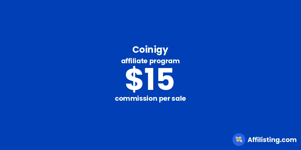 Coinigy affiliate program