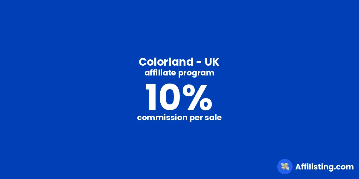 Colorland - UK affiliate program