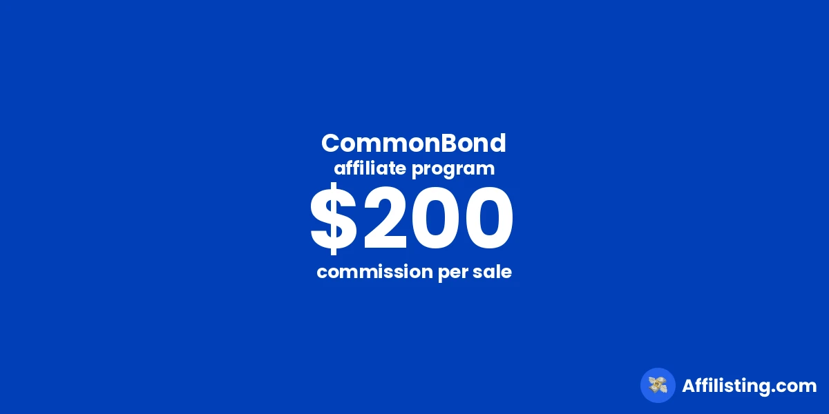CommonBond affiliate program