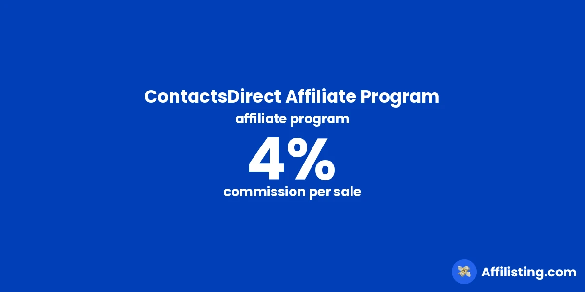 ContactsDirect Affiliate Program affiliate program