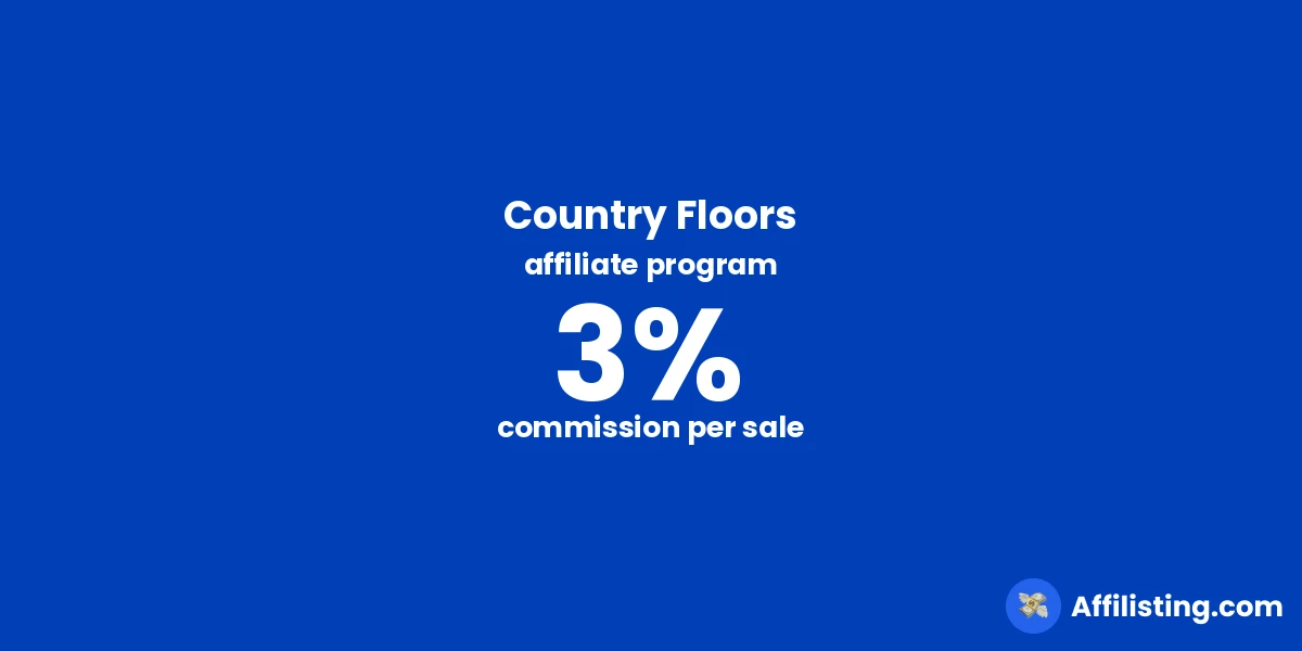 Country Floors affiliate program