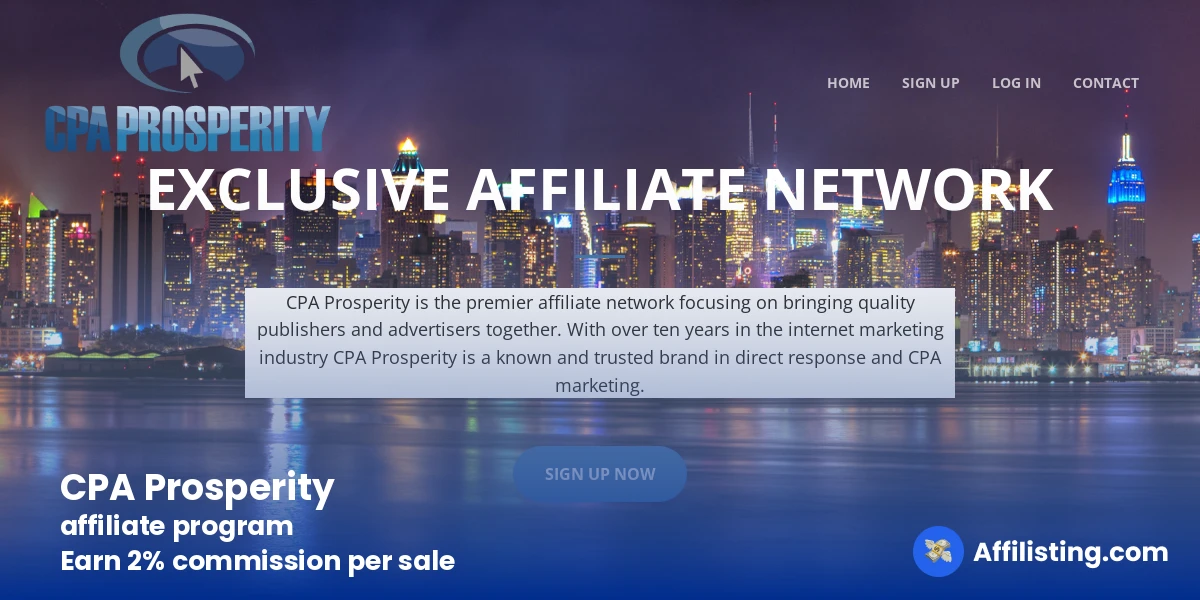 CPA Prosperity affiliate program