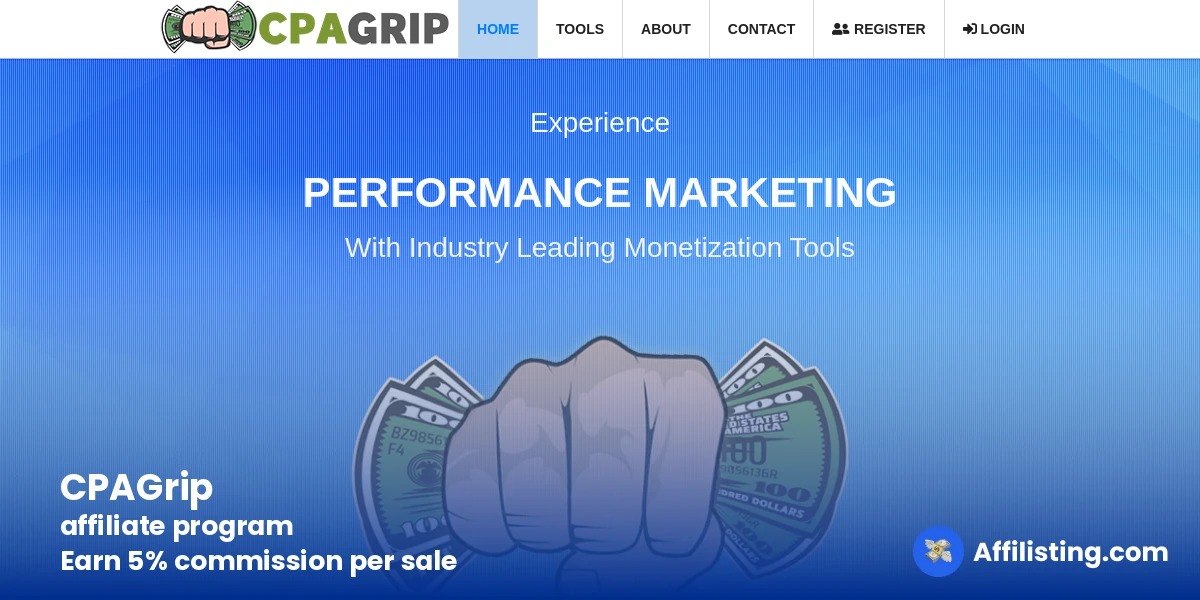 CPAGrip affiliate program