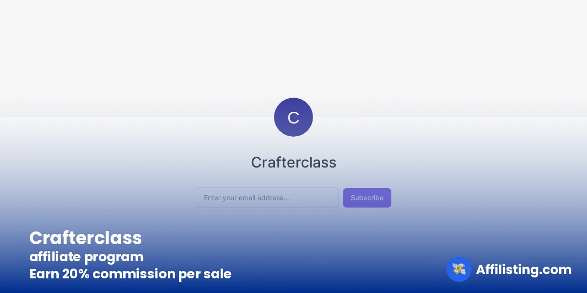 Crafterclass affiliate program