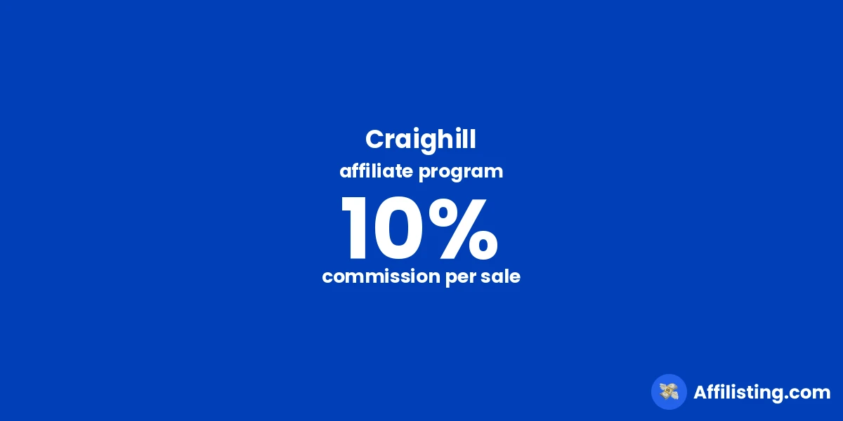 Craighill affiliate program