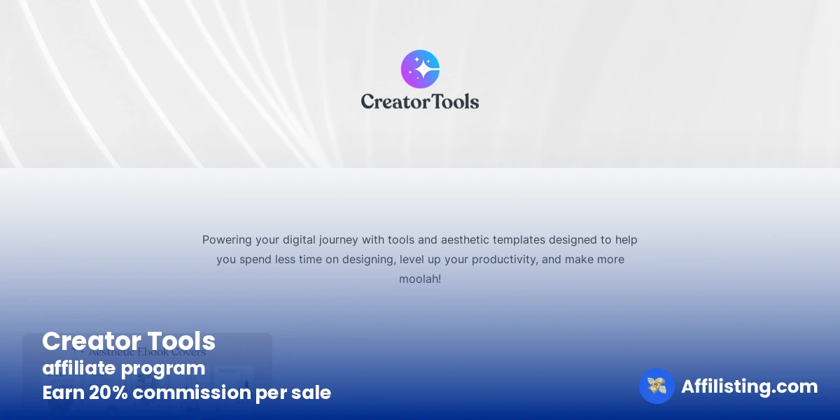 Creator Tools affiliate program