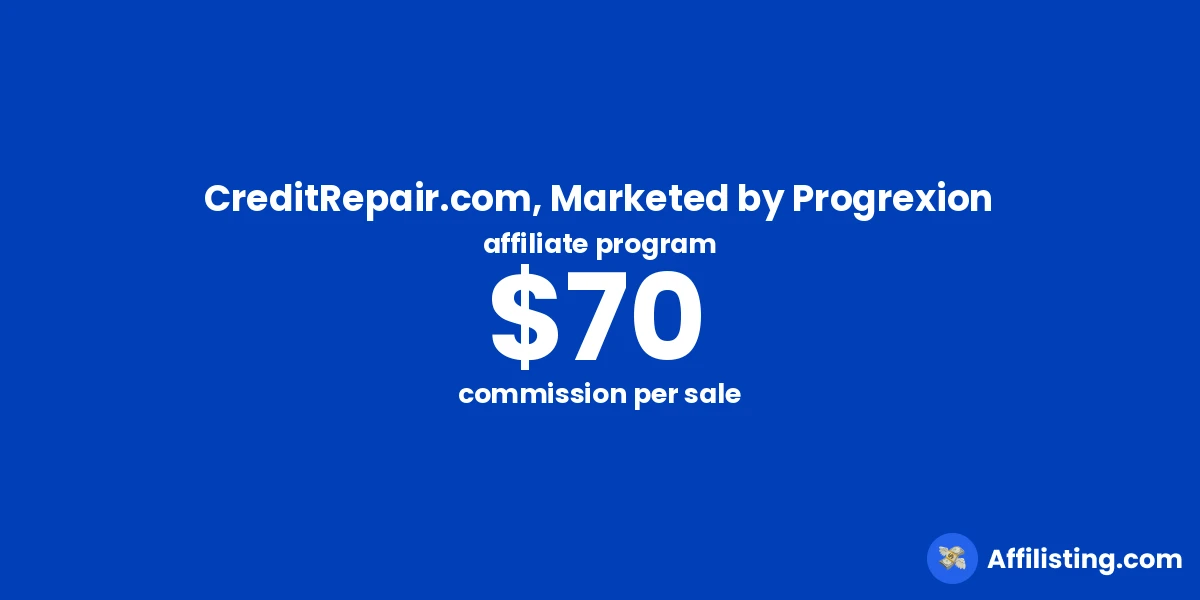CreditRepair.com, Marketed by Progrexion affiliate program