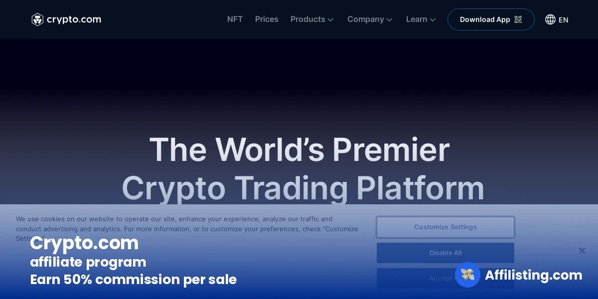 Crypto.com affiliate program