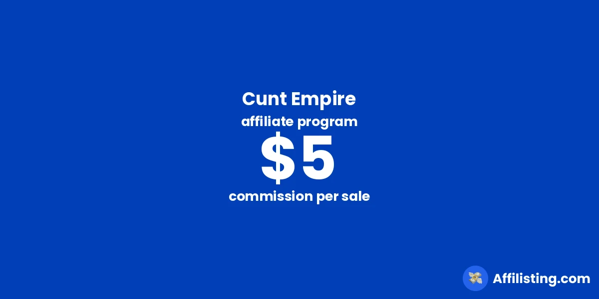 Cunt Empire affiliate program
