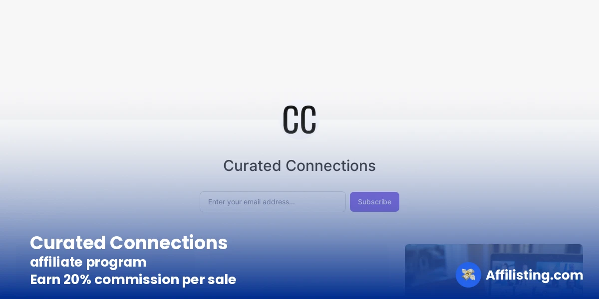 Curated Connections affiliate program