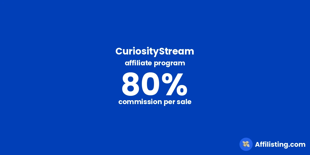 CuriosityStream affiliate program
