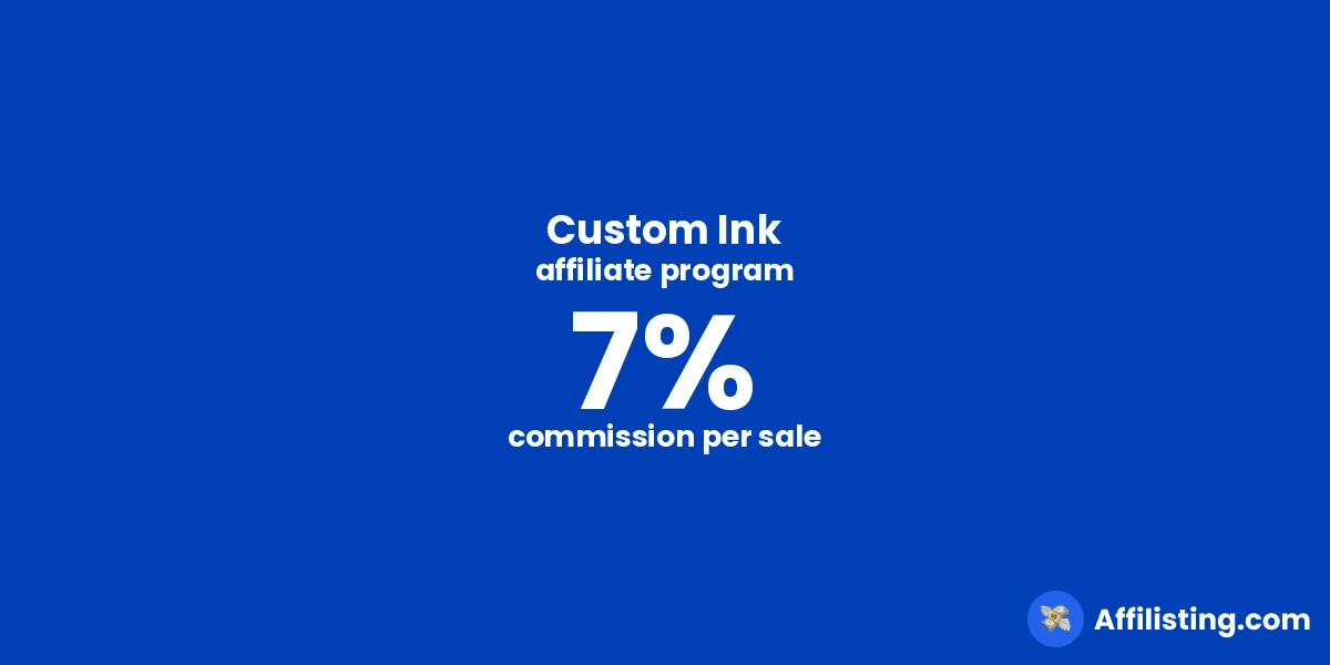 Custom Ink affiliate program