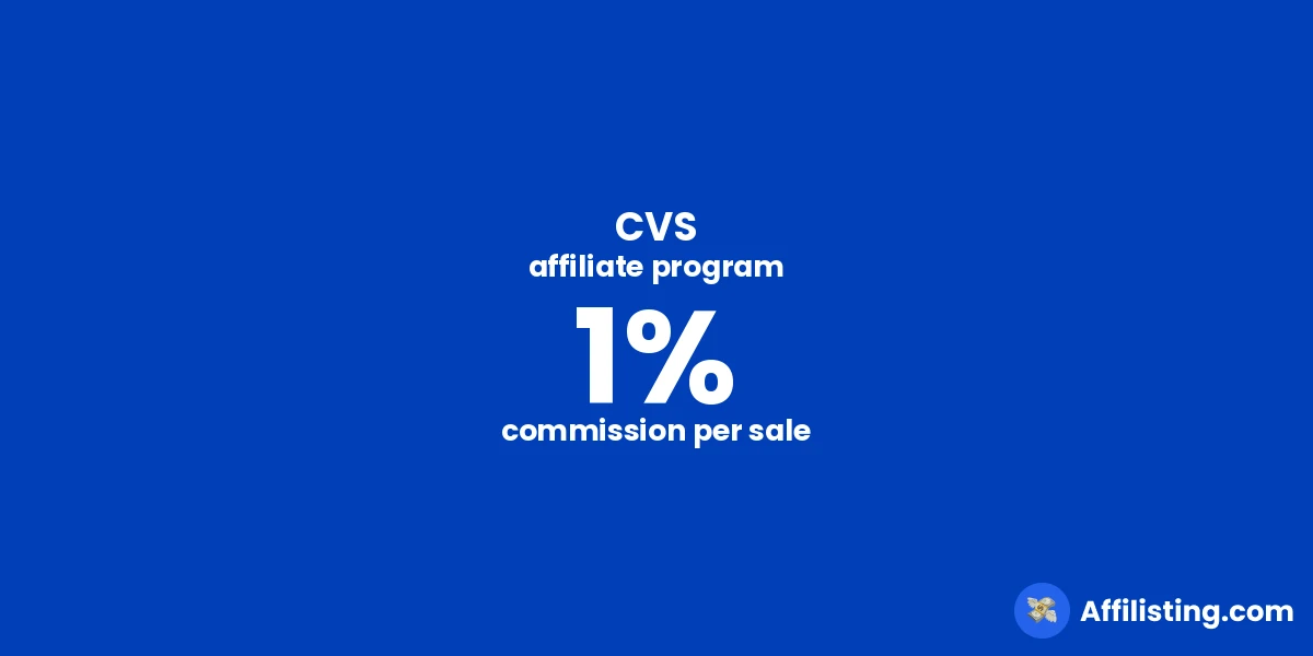 CVS affiliate program