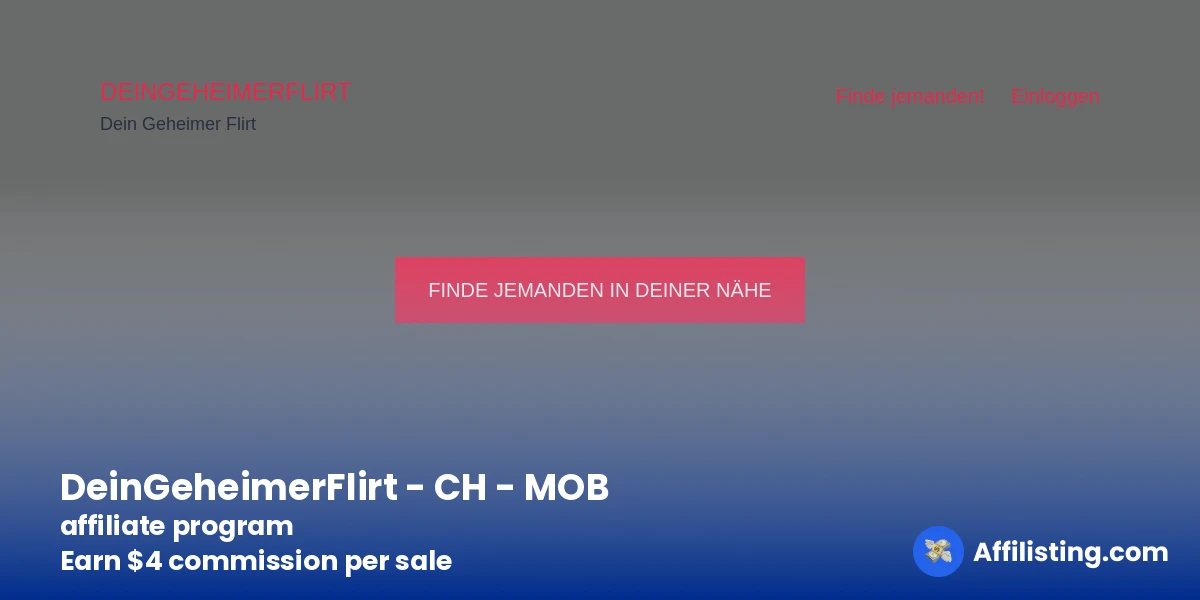 DeinGeheimerFlirt - CH - MOB affiliate program