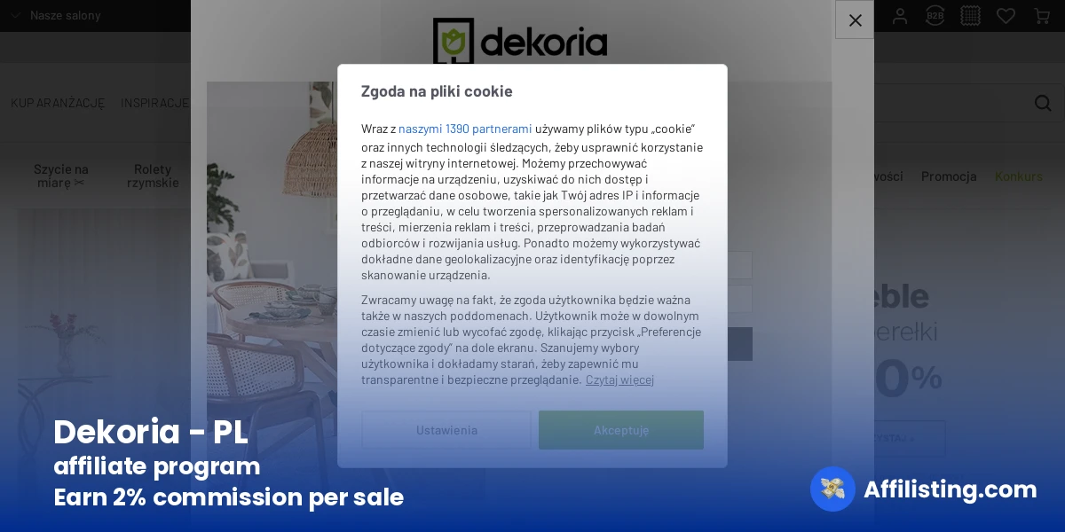 Dekoria - PL affiliate program
