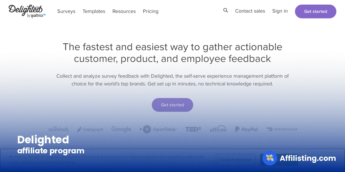 Delighted affiliate program