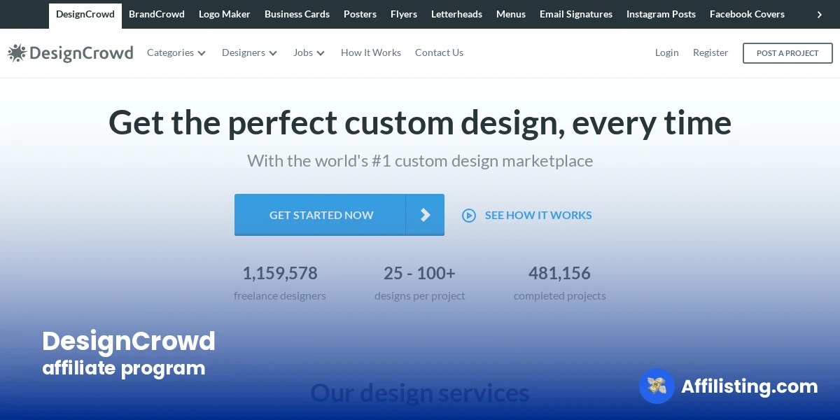 DesignCrowd affiliate program