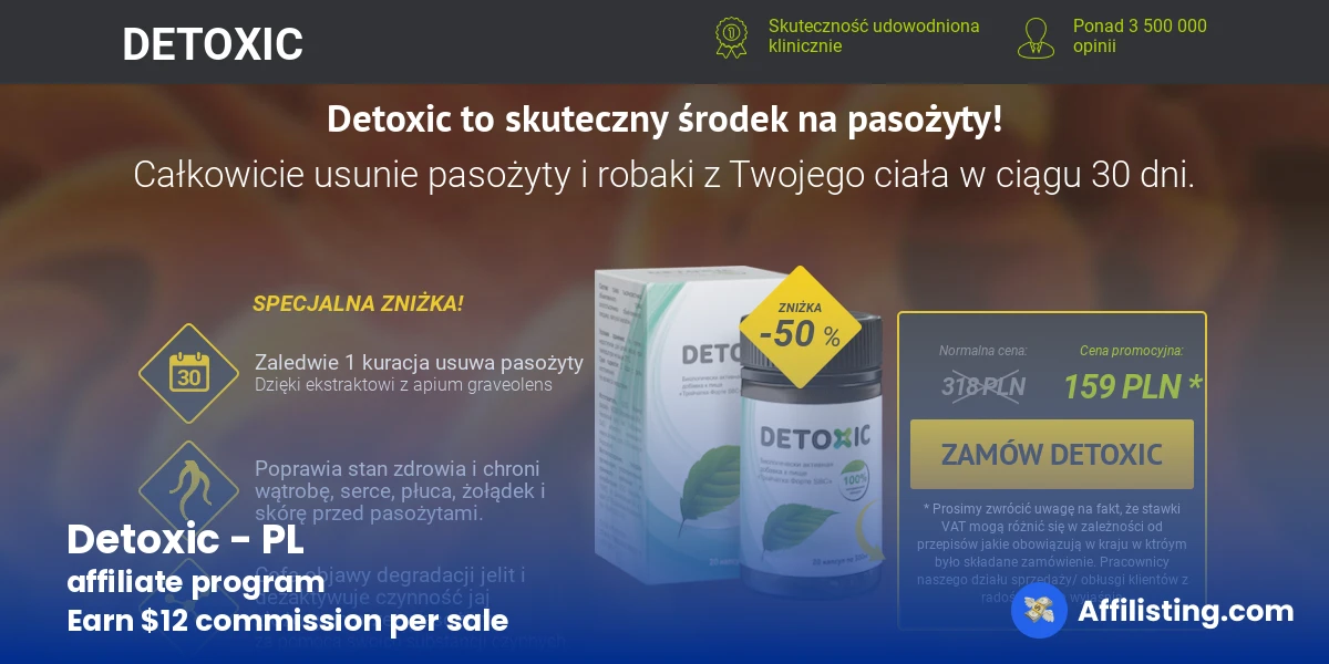 Detoxic - PL affiliate program