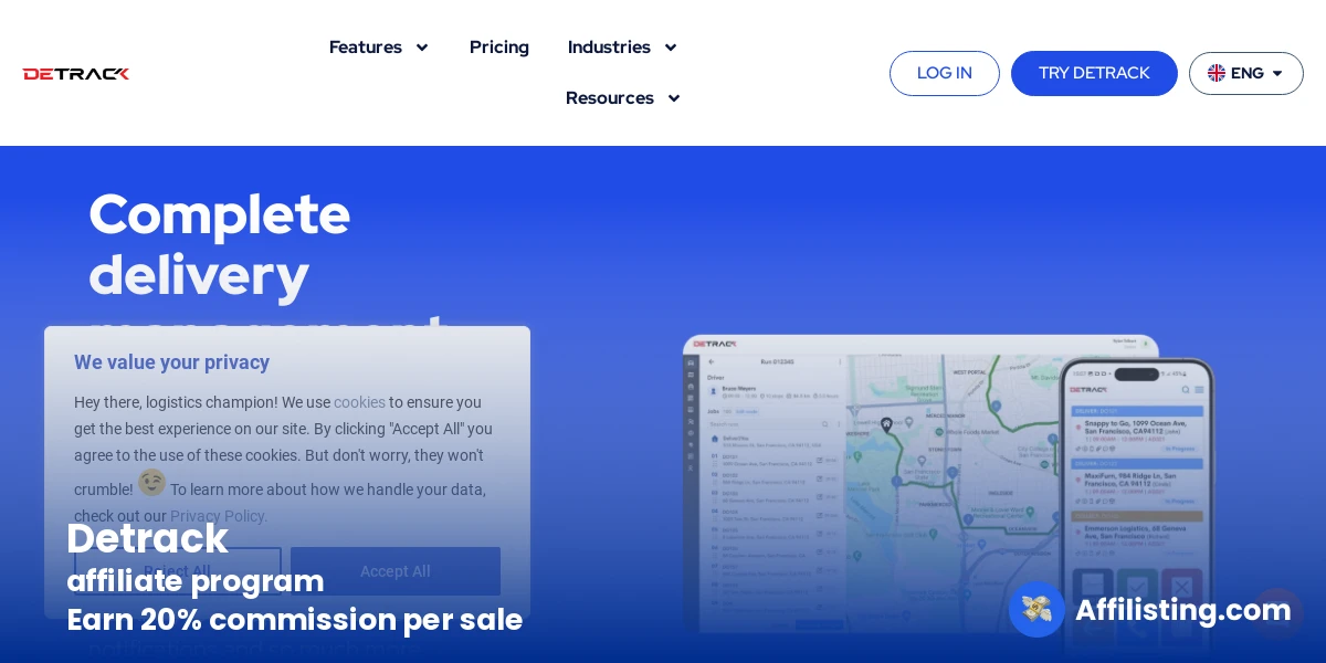 Detrack affiliate program