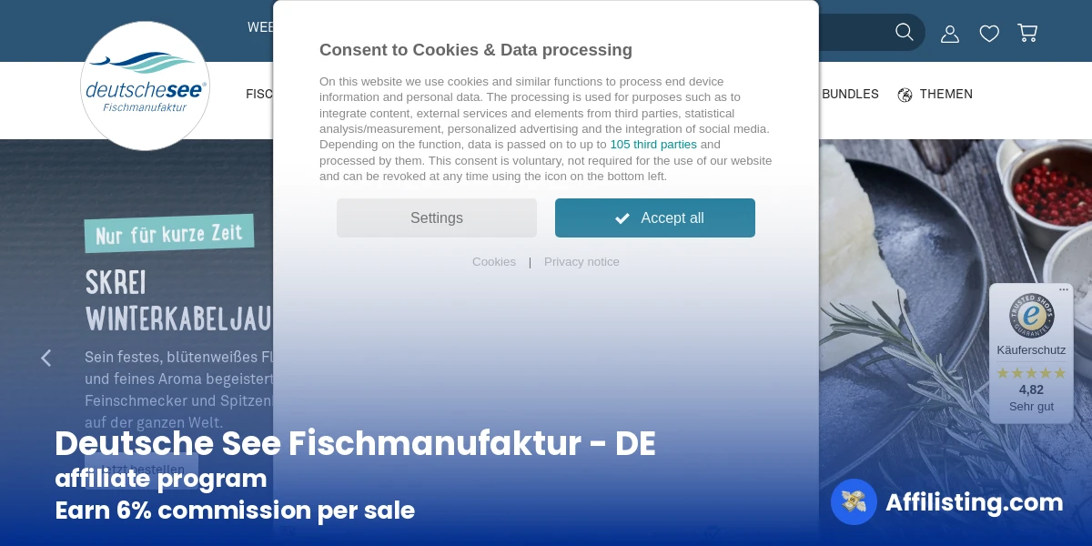 Deutsche See Fischmanufaktur - DE affiliate program