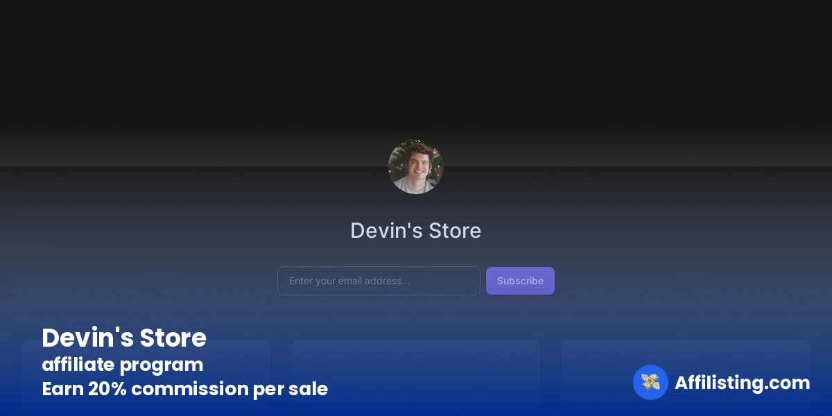 Devin's Store affiliate program