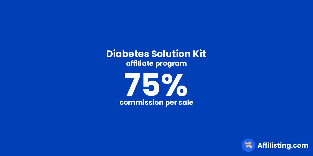 Diabetes Solution Kit affiliate program