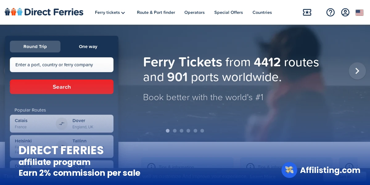 DIRECT FERRIES affiliate program