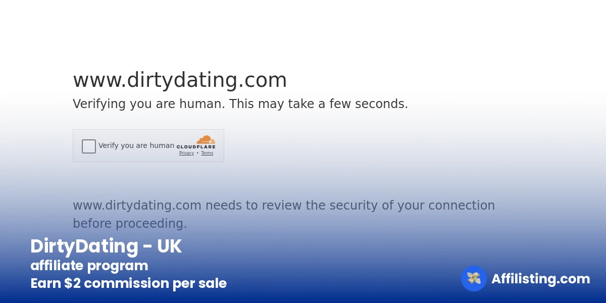 DirtyDating - UK affiliate program