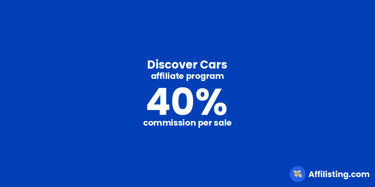 Discover Cars affiliate program