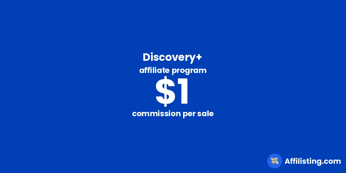 Discovery+ affiliate program