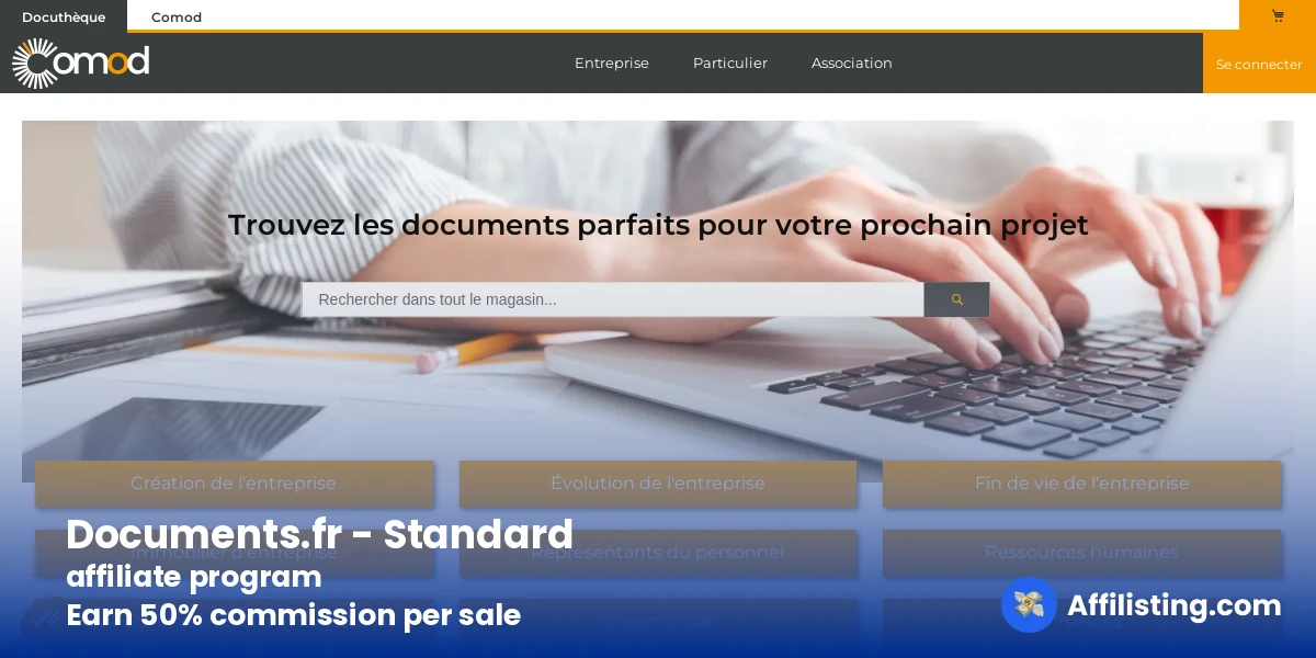 Documents.fr - Standard affiliate program