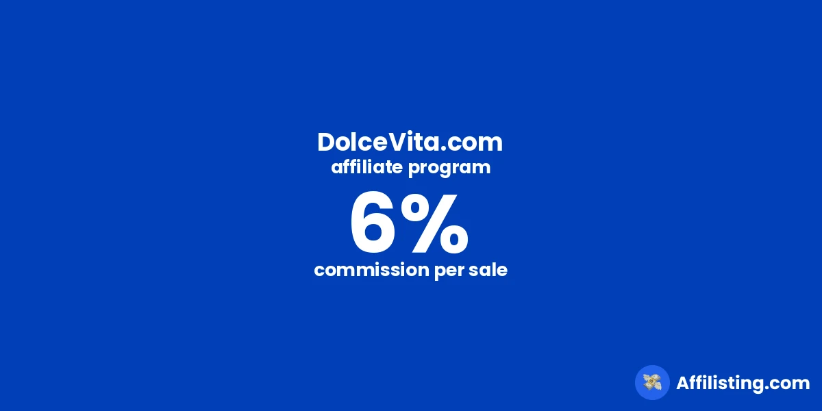 DolceVita.com affiliate program