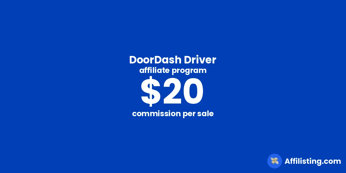 DoorDash Driver affiliate program