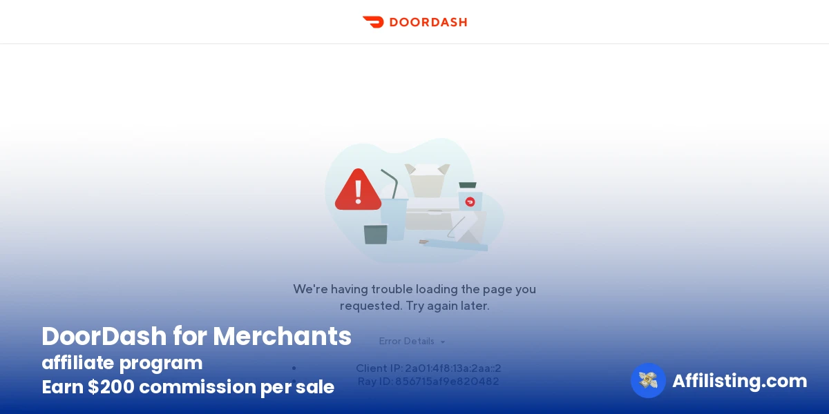 DoorDash for Merchants affiliate program