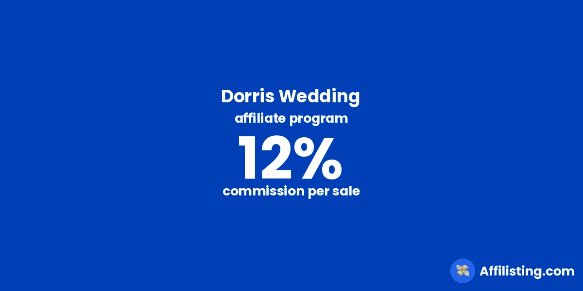 Dorris Wedding affiliate program