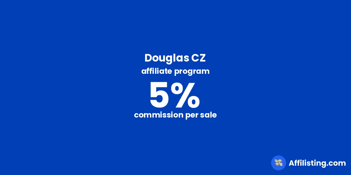Douglas CZ affiliate program